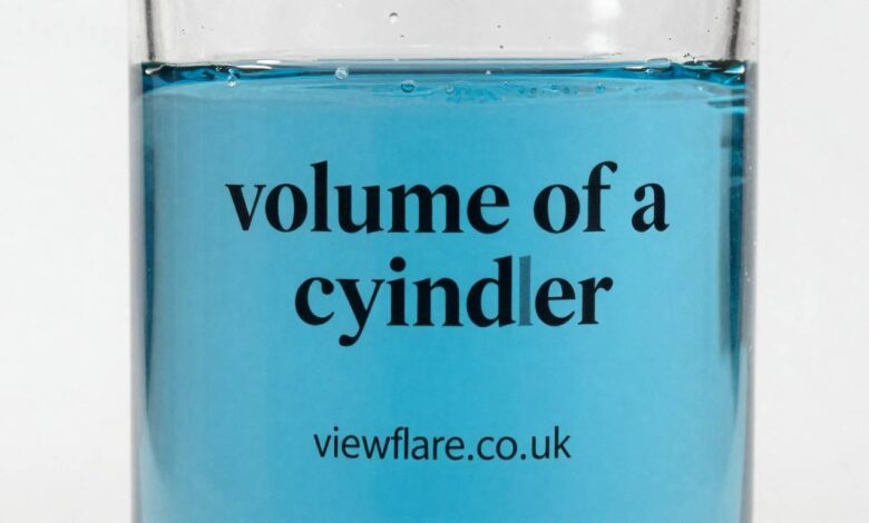 volume of a cylinder