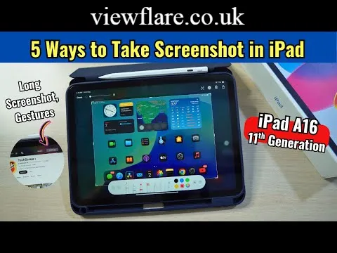screenshot on ipad